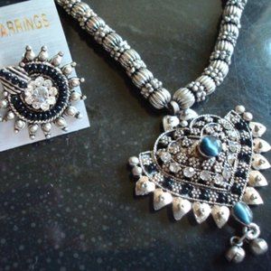 VINTAGE MARCASITE LOOK JEWELRY SET